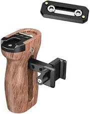 FEICHAO Camera Cage Side Handle Grip 1/4 Thread Cold Shoe Mount NATO Slider Expansion Interface for DSLR Camera Cage Photography Accessories (Slide Slot Grip)
