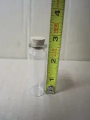 65 Small Glass Bottles with Cork Stoppers