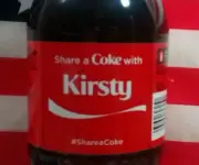 Share A Coke Kirsty 2015 Limited Edition Personalized Gift Coca-Cola Coke Bottle