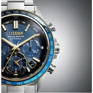 【CITIZEN 星辰】海王星限量鈦金屬光動能GPS對時錶/44.6mm(CC4054-68L)