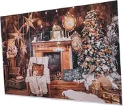 OSALADI Photography Background Cloth Christmas Tapestry Hangings Tapestry Christmas Booth Prop Christmas Photo Backdrop Wall Tapestry Prop Fireplace Backdrop Fireplace Tapestry