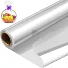 Idopick Clear Cellophane Wrap Roll, 40Cm X 30M Thick Sheer Cellophane Wrap Tr...