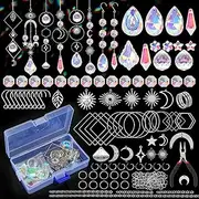 Sun Catcher Kits for Kids, Sun Catcher Kit, Crystal Sun Catcher Kits, Crafts Stained Glass Window Hung Rainbow Maker Pendants