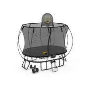Springfree Compact Oval Trampoline 1.9m X 2.7m - Moving Accessory Bundle Hoop, Ladder And Wheels