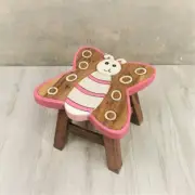 Mango Trees Kids Wooden Stools Ready to Use Butterfly 50% off Retail Price