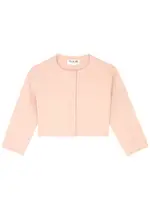 Victoria Beckham VB Body Cropped Stretch-knit Cardigan - Peach - 10 (UK10 / S) 10 (UK10 / S)