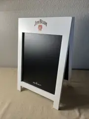 Jim Beam Bourbon Wood Table Top Display Menu Mini Chalkboard Sandwich Board *NEW