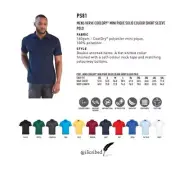 Plain Polo Shirts Mens Solid Colour Top Short Sleeve Casual Sport Breathable