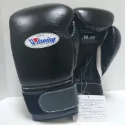 Winning Boxing Gloves 16oz Black MS-600B Magic Tape from Japan New In Stock