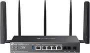 Omada 4G+ Cat6 AX3000 Wi-Fi 6 Gigabit Desktop DSL Gateway, USB 3.0, 5xGigabit Ports, 3xRJ11, 2X SIM Card Slots, Omada Mesh,Centralised Management, Multiple VPN, By TP-Link, 5-Year Warranty(DR3650v-4G)