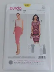 Burda 6522 Sewing Pattern Misses Dress SZ 8-18 semi-fitted dress.