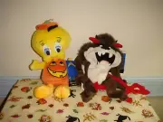 Warner Bros Studio Store Tweety & Taz Bean Bag Toon Of Terror