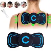 Mini Electric Neck Back Massager Cervical Massage Patch Relief Pain Portable