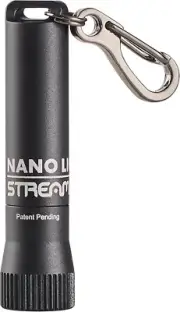 Streamlight Nano Light® II Miniature Keychain LED Flashlight Black 73020, 20 Lum