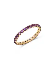 Bloomingdale's Fine Collection Amethyst Stackable Eternity Ring in 14K Yellow Gold
