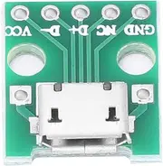 Female Micro USB to DiP 2.54mm Pin Interface Converter Adapter Module for Electronics DIY Projects