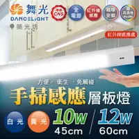 在飛比找蝦皮購物優惠-【築光坊】舞光 LED 10W 12W 手掃感應燈 感應層板