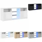 TV Cabinet with LED Lights Plasma Stereo Hifi Furniture Multi Colours vidaXL