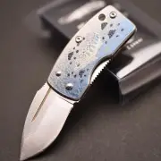 G Sakai VG-10 Pocket Knife Folding Blade Amago Art Handle with Money Clip