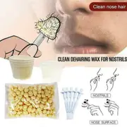 Nose Ear Hair Removal Wax Kit Painless & Easy Remove Nasal Waxing Unisex W7Y1 N6 As shown