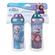 2pc Frozen 12m+ Kid/Toddler 18cm Sippy/Drink 266ml Insulated BPA Free Cup/Bottle