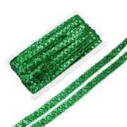 14 Yard Sequins Beaded Lace Trim 2 Row 0.6 inch Braid Trim Green