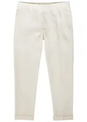 Boss Pepe Tapered-leg Linen Trousers - White - 46 (W30 / S) 46 (W30 / S)