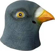yuksok Pigeon Mask Full Head Realistic Mask Latex Creative Costume Head Accessories Dress up Mask Funny Birds Cap for Winter Birthday