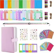 Instant Camera Accessories Bundle Compatible with Fujifilm Instax Mini 9 8 11 12 70 90 Camera Include Mini Photo Album, Film Frames, Wall Hang Frames, Border Stickers（Pink)