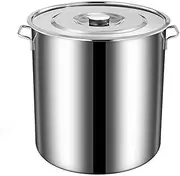 Stainless Steel Stockpot Canning Pasta Pot Multipurpose Classic Large Capacity Cooking Pot Induction Pot for Soups Cooking, 30cm