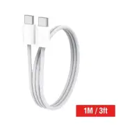USB Type C to Type C Fast Charging PD Cable iPhone 16 15 Samsung S25 S24 S23 S22