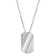 Sterling Silver Dog Tag 24" Ball Chain Hallmarked 16.5 Grams Free Engraving