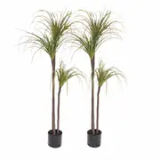 SOGA 2X 145cm Green Artificial Indoor Dragon Blood Tree Fake Plant Decorative