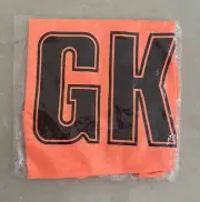 Senior Netball Bibs (Set of 7) - Fluro Orange with Black Lettering; Brand New!