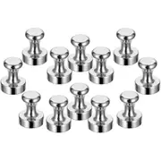 12PCS Mini Fridge Magnets Neodymium Magnet, Pushpin N52 Magnets for Noticeboard Fridge Pinboard Magnetic Board - 12 x 16mm