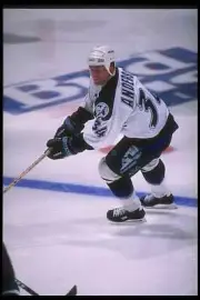 Leftwinger Mikael Andersson Tampa Bay Lightning moves down the ice- Old Photo