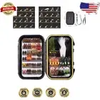 Complete 120 Pcs Fly Fishing Kit - Dry, Wet & Streamer Flies with Carrying Box