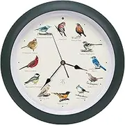 Mark Feldstein & Associates The Original Singing Bird Clock 25th Anniversary Edition, As Seen On TV (13 Inch, Matte Green)
