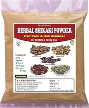 3V PRODUCTS Herbal Shikakai Powder 1Kg (Amla, Reetha, Shikakai, Bhringraj, Hibiscus Flower mixing) for Hair Pack & Hair Cleanser for Healthy Strong Hair - Unisex