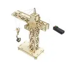 Teachers STEM Electric Tower Crane Pulley DIY Assembly Educational Toy Ages 8+