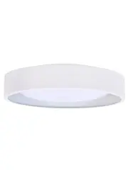 Uno 250mm 1 Light Flush Mount in White