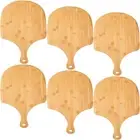 6Pcs Bamboo Pizza Peel Pizza Paddle Wooden Pizza Cutting Board Comfortable Hand
