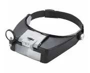 Magnifying Glass with 1.5x 3x 6.5x 8x Magnification and LED Lighting Black