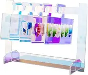 False Nail Display Board - Acrylic Salon Nail Color Nail Practice Board,Portable Fingernail Charm Tips Stand For Home Salon Makeup