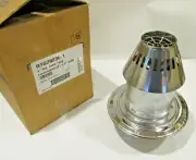 Metal-Fab RTG20230-1 3" Diameter Cone Type Termination Fitting for 2" x 4" Wall