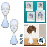 Mannequin Head Foam Mannequin Display Wig Head Display Easy to Carry Hairpiece