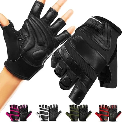 WYOX SPORT Men Workout Gloves Fitness Training Leather Gym Weight Lifting Gloves