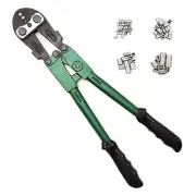 FenceMate 4 Slot Crimping Swaging Tool Kit to Join High Tensile Steel Wires, ...