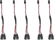 5Pcs/Lot RC Servo Y Extension Cord Cable Lead Wire for JR Futaba RC Servo RC Airplane Helicopter Car DIY, 15Cm