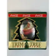 Santa Claus Christmas Holiday Ornament Coca Cola Coke Trim A Tree Collection NIB